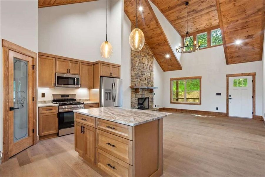 Furnished interior view inside a new home in , Ellijay (Image 12).