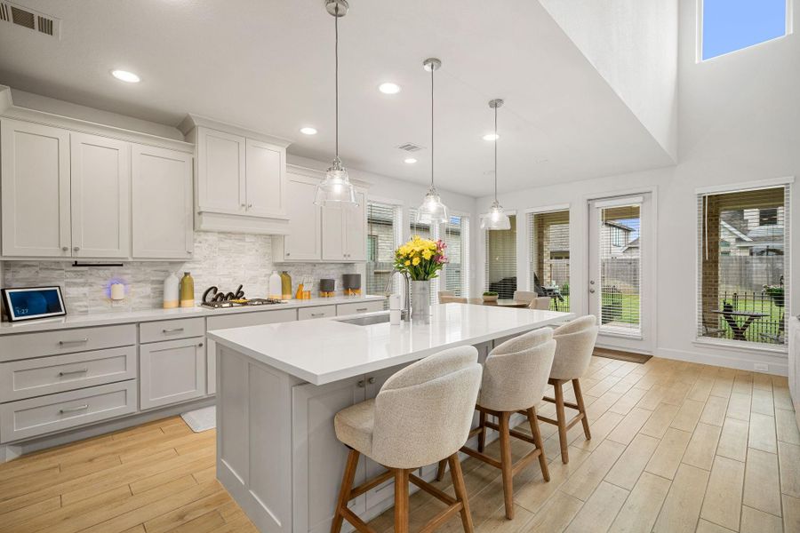 Furnished interior view inside a new home in , Manvel (Image 5).