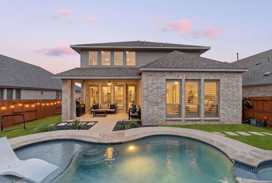 Exterior details and patio area of a home in Veramendi, New Braunfels (Image 30).