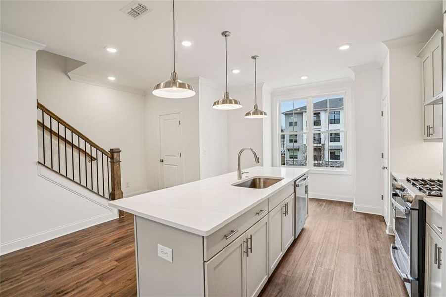 Furnished interior view inside a new home in Millcroft Townhomes, Buford (Image 5).
