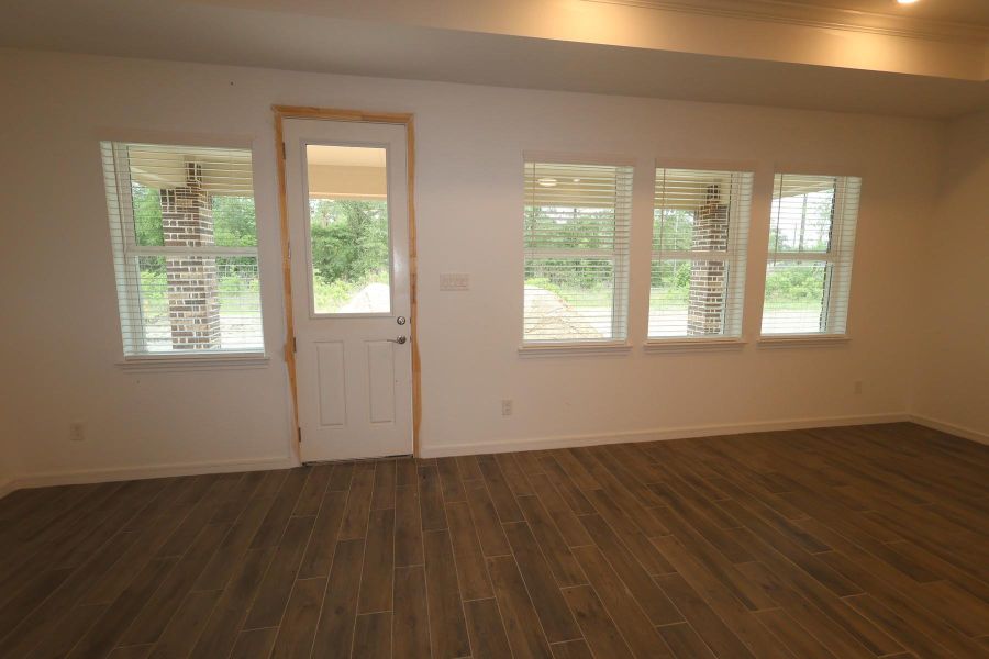 Great room and dining area - still under construction!