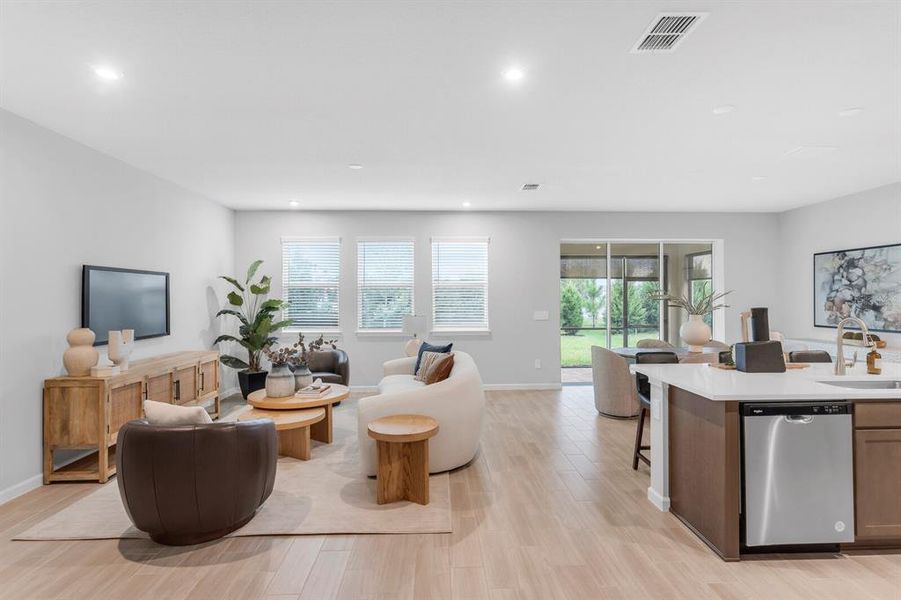 Furnished interior view inside a new home in Pendleton at Chapel Crossings, Wesley Chapel (Image 5). Furnished interior view inside a new home in Pendleton at Chapel Crossings, Wesley Chapel (Image 5).