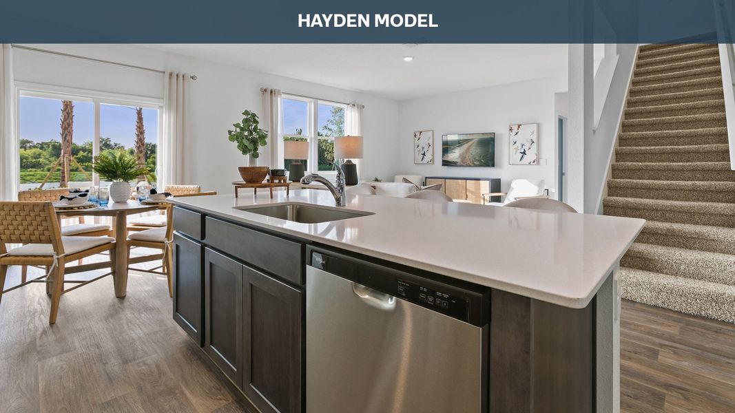 Representative furnished interior of a home built from the HAYDEN by D.R. Horton in Entrada, St. Augustine (Image 5).