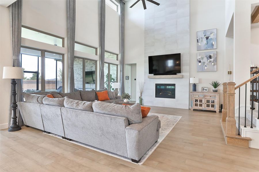 Furnished interior view inside a new home in Elyson, Katy (Image 10).