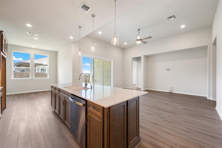 Furnished interior view inside a new home in The Trails at Carmel, Pflugerville (Image 9).