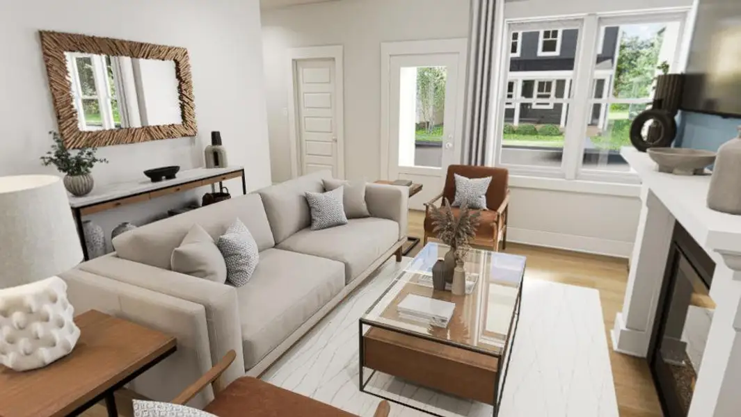 Furnished interior view inside a new home in Wendell Falls, Wendell (Image 3).