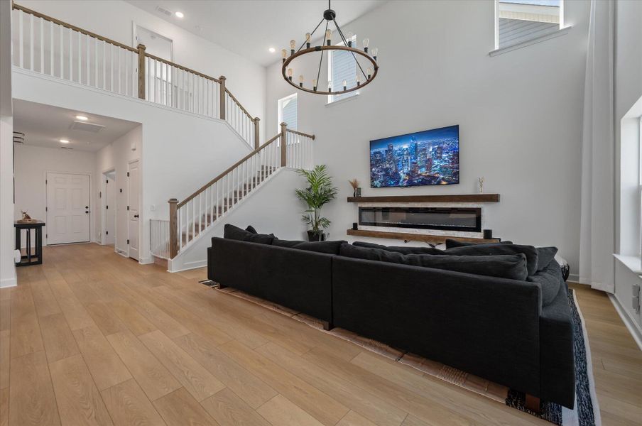 Furnished interior view inside a new home in , Charleston (Image 11).