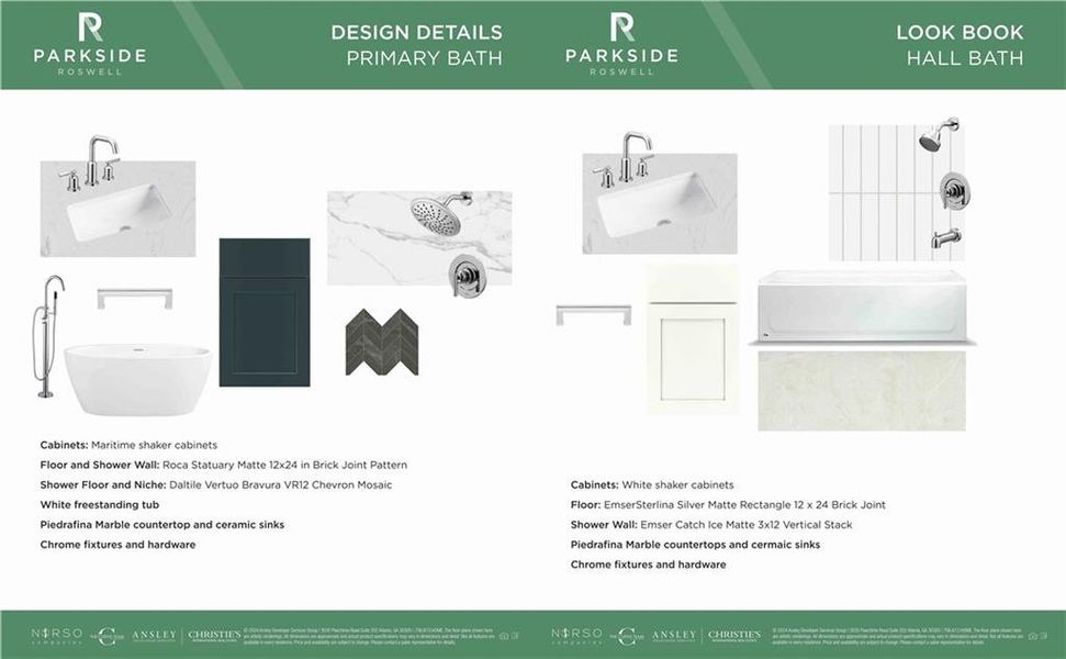 Sample of building materials used in homes in Parkside Roswell, Roswell (Image 33). Sample of building materials used in homes in Parkside Roswell, Roswell (Image 33).