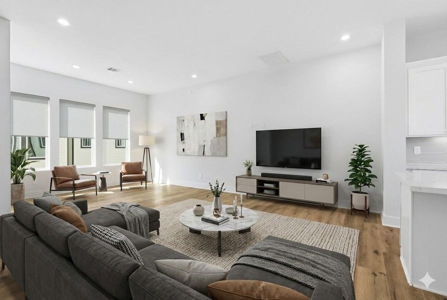 Furnished interior view inside a new home in , Houston (Image 11).