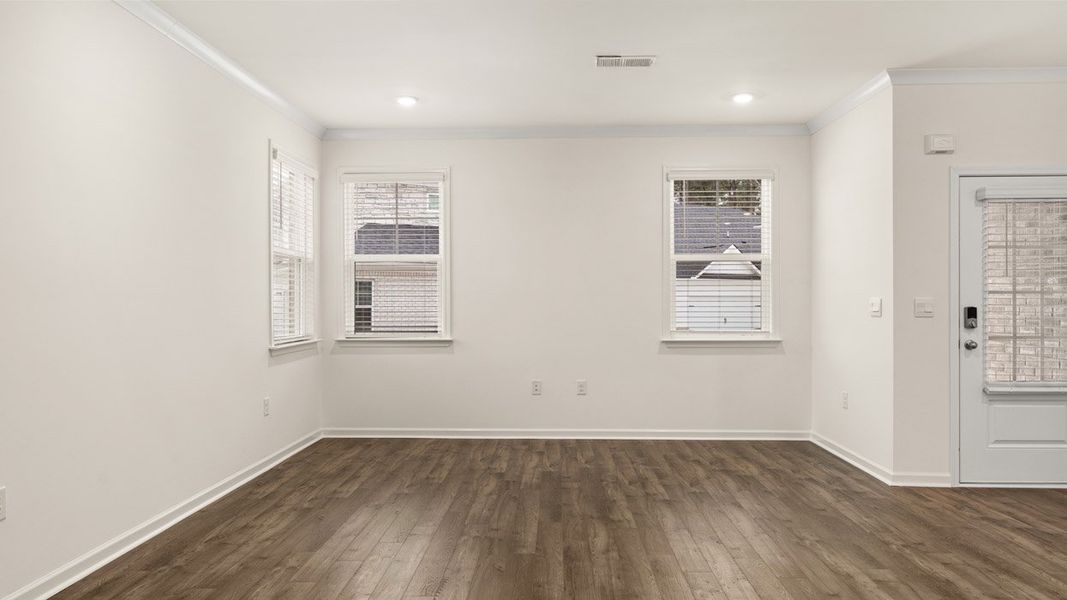 Spacious, unfurnished interior of a new home in Independence Villas and Townhomes, Loganville (Image 15). Spacious, unfurnished interior of a new home in Independence Villas and Townhomes, Loganville (Image 15).