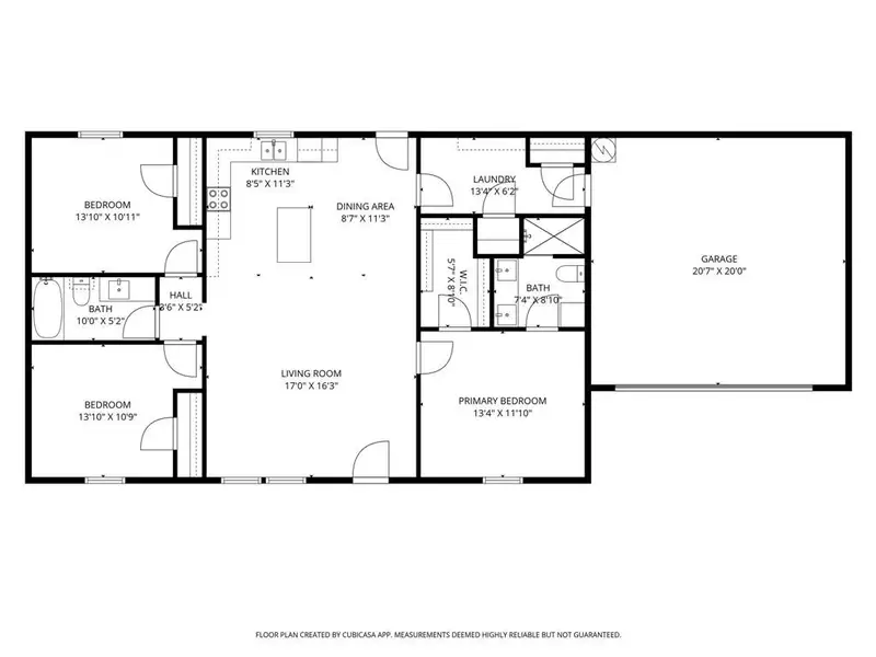 2D floor plan layout of this home in , Springtown, TX (Image 4).