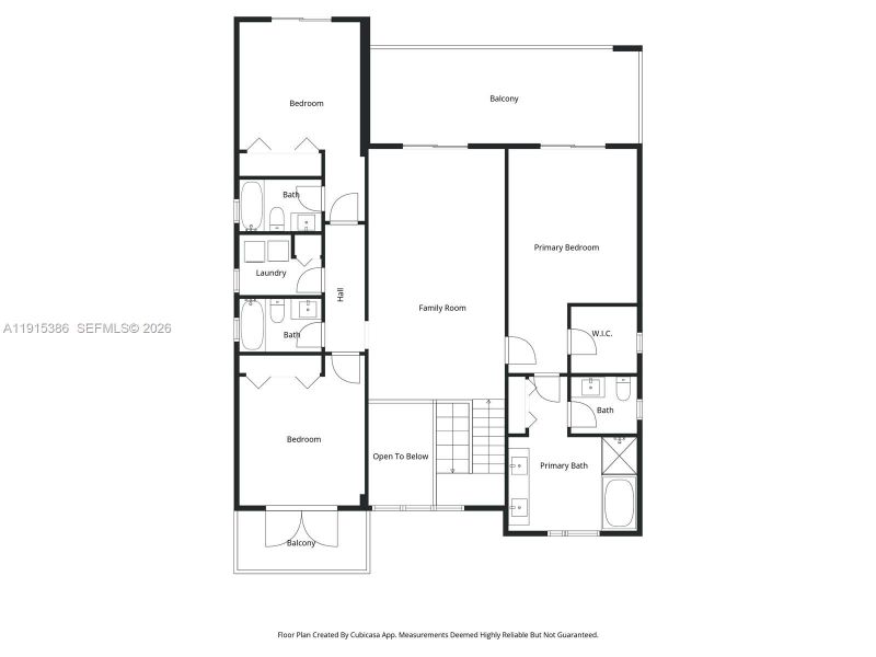 2D floor plan layout of this home in , Miami, FL (Image 6).