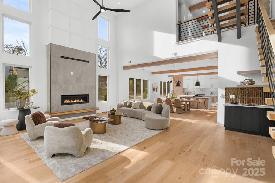 Furnished interior view inside a new home in , Charlotte (Image 11). Furnished interior view inside a new home in , Charlotte (Image 11).