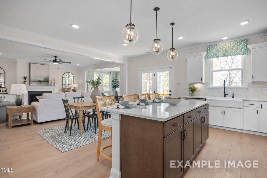 Furnished interior view inside a new home in Tobacco Road, Angier (Image 22).