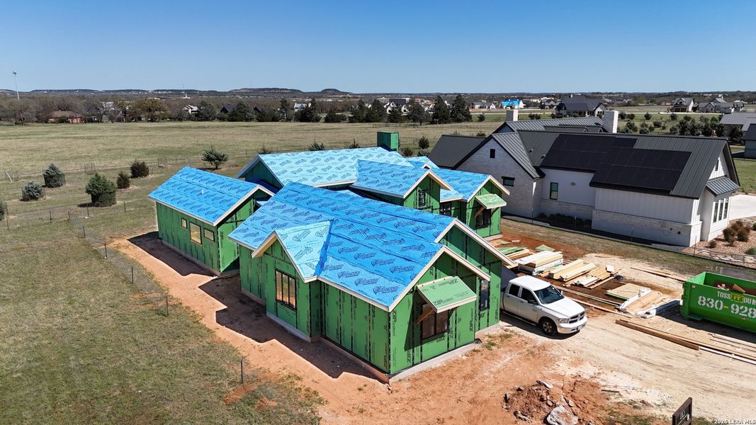 In-progress construction of a new home in , Fredericksburg, TX (Image 3).