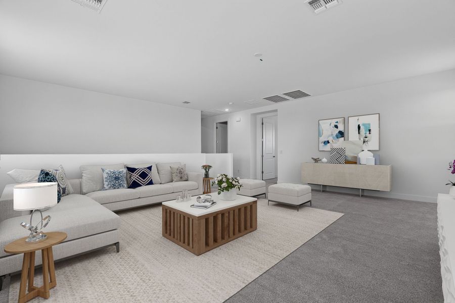 Furnished interior view inside a new home in The Grove at El Cidro, Goodyear (Image 13).
