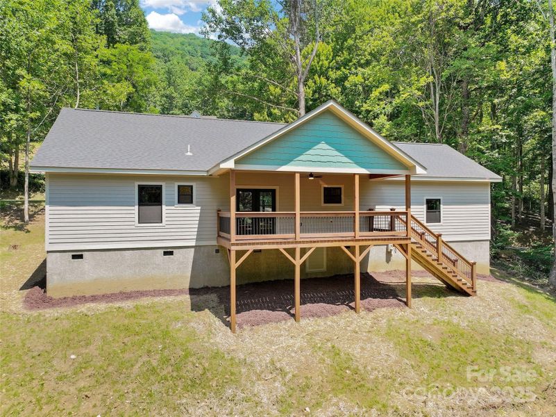 Front exterior of a new home in , Maggie Valley, NC, highlighting curb appeal (Image 15).