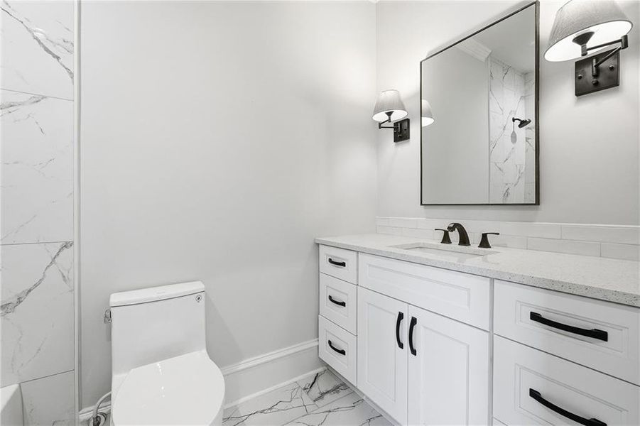 Furnished interior view inside a new home in , Roswell (Image 17).