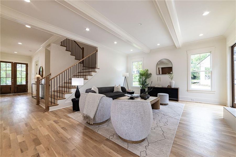 Furnished interior view inside a new home in , Atlanta (Image 6).