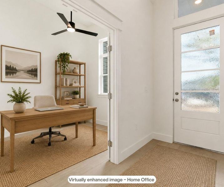 Entry way with Flex room to the right