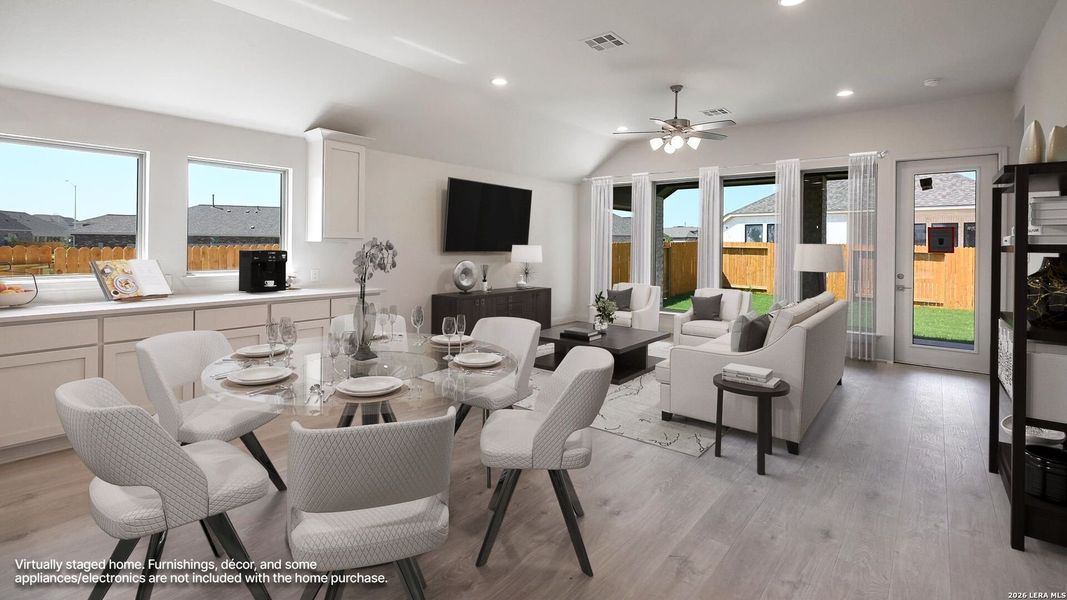Furnished interior view inside a new home in Meadows of Mill Creek, Seguin (Image 13).