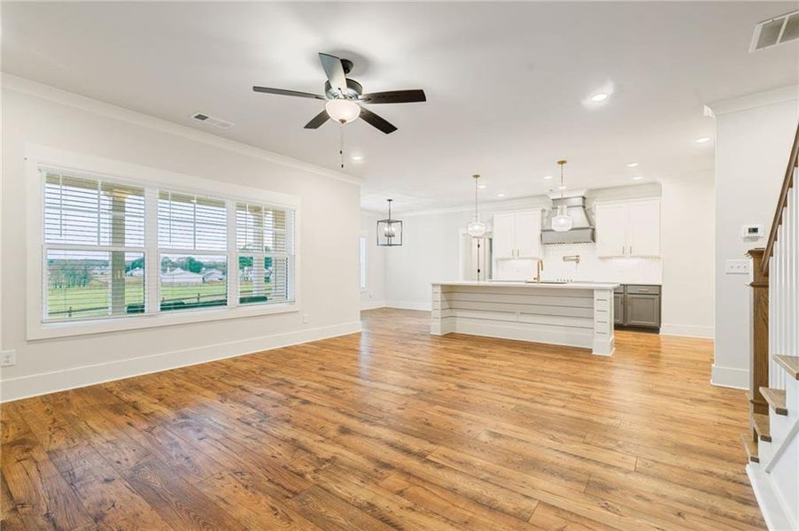 Spacious, unfurnished interior of a new home in Alcovy Station, Covington (Image 51).