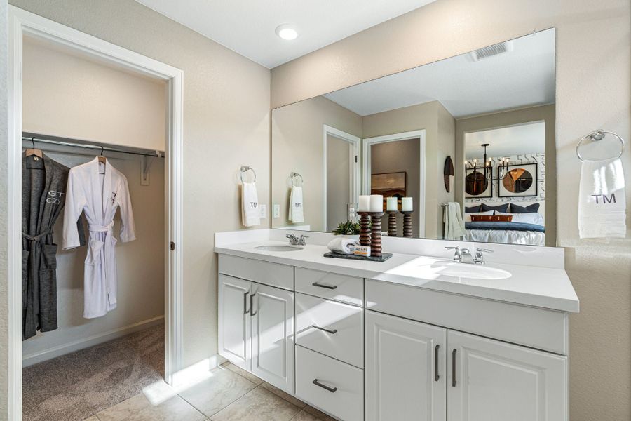 Furnished interior view inside a new home in Trailstone, Arvada (Image 21).