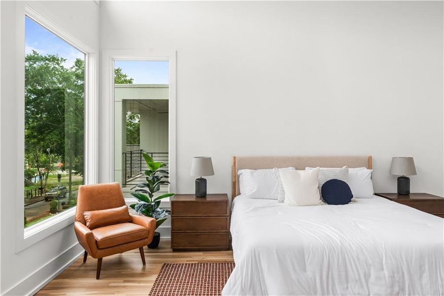 Furnished interior view inside a new home in , Atlanta (Image 11).