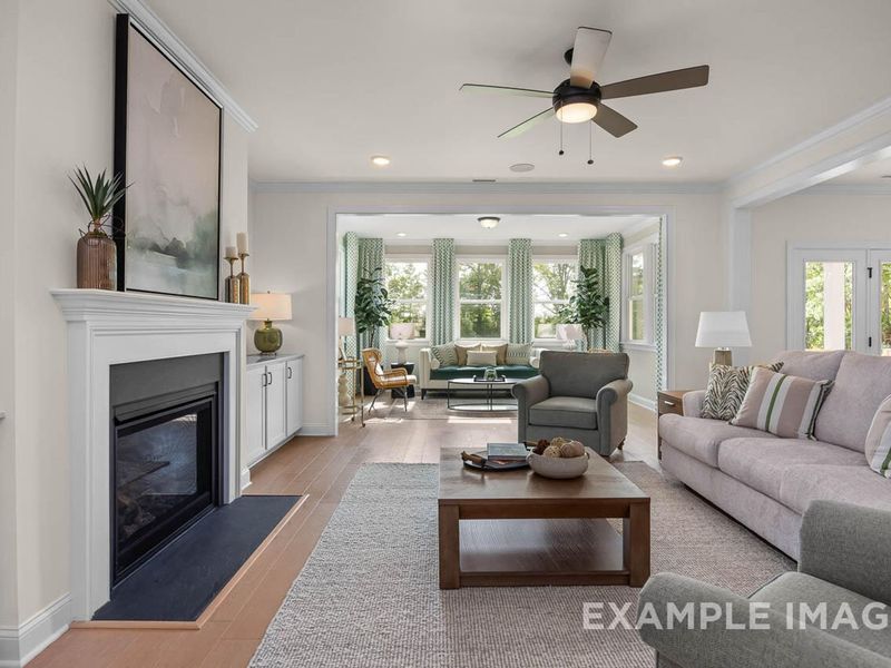 Furnished interior view inside a new home in Tobacco Road, Angier (Image 8).