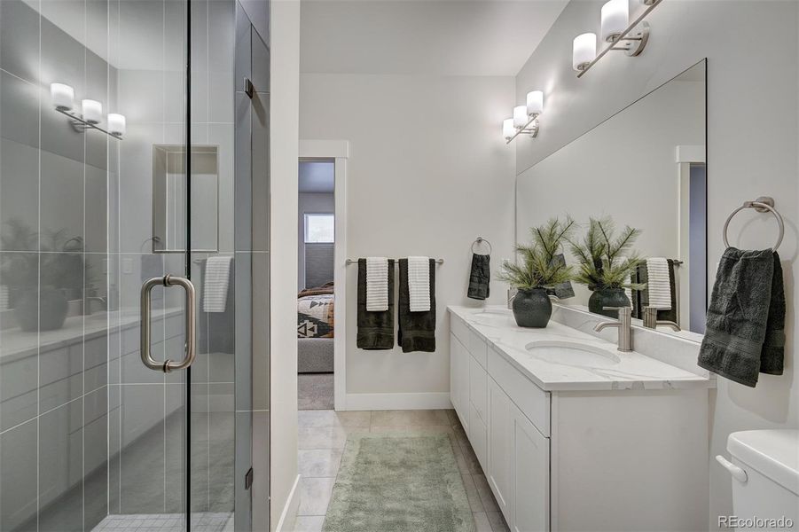 Model Home-not actual unit-primary bathroom