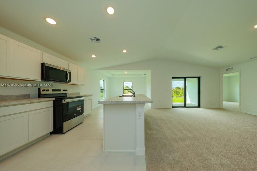 Furnished interior view inside a new home in , Lehigh Acres (Image 3). Furnished interior view inside a new home in , Lehigh Acres (Image 3).