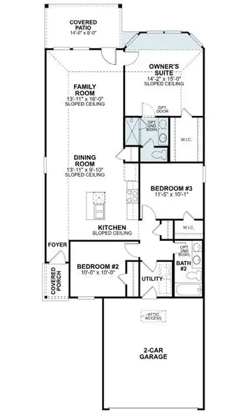 2D floor plan layout of this home in Lone Star Landing, Montgomery, TX (Image 3). 2D floor plan layout of this home in Lone Star Landing, Montgomery, TX (Image 3).