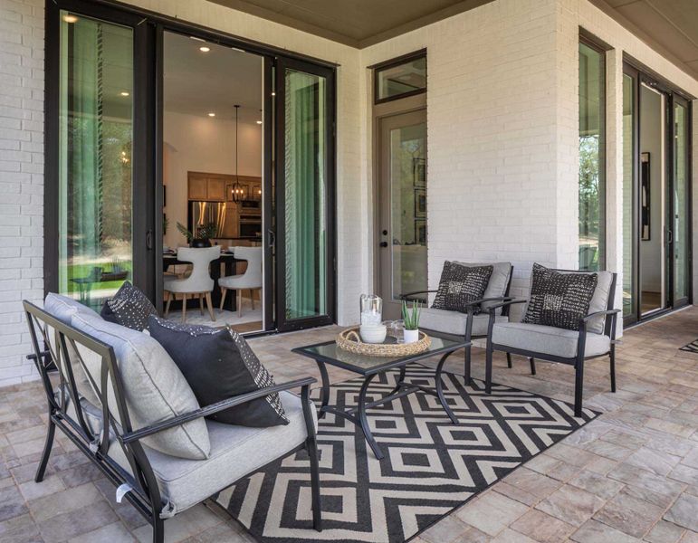 Representative exterior details of a home built from the 216G by Highland Homes in Quail Hollow, Rockwall (Image 3).