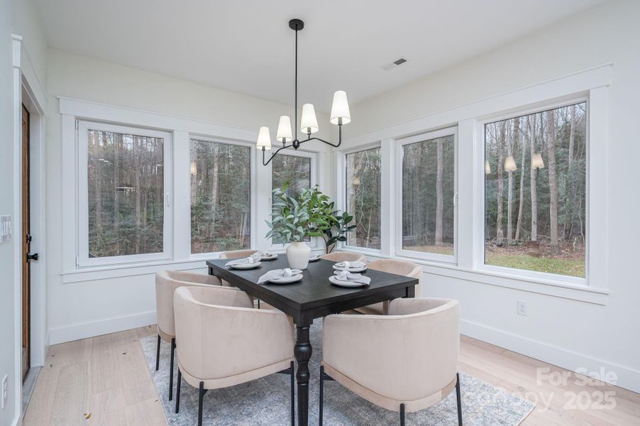 Furnished interior view inside a new home in , Hickory (Image 8).