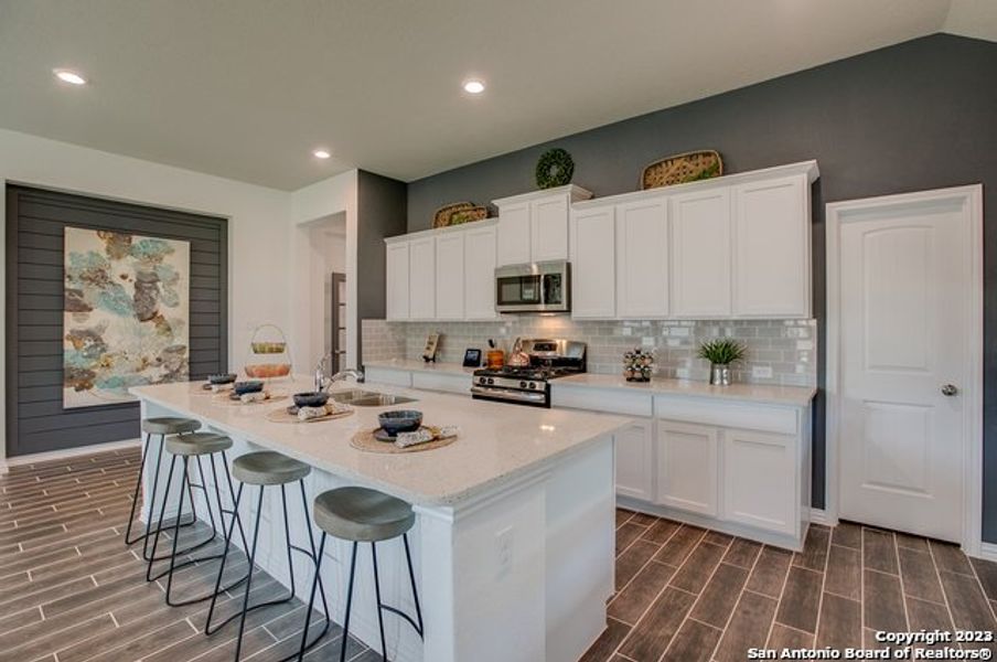 Furnished interior view inside a new home in Navarro Ranch: Brookstone II and Woodbridge Collection, Seguin (Image 9).