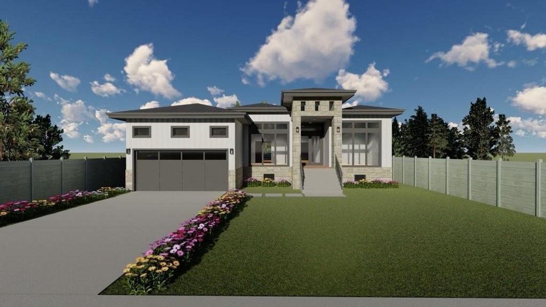 RENDERING OF THE FRONT ELEVATION