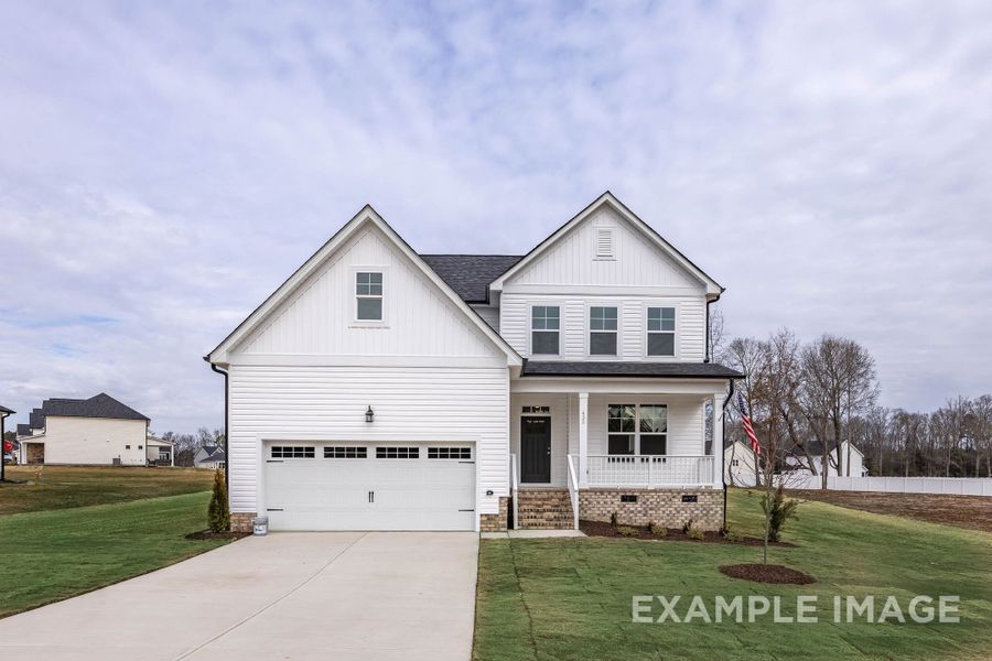Representative exterior photo of a completed home built from the The Ash by Davidson Homes LLC in Retreat at North Main, Lillington, NC (Image 27).