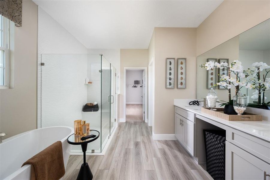 virtually staged/model home