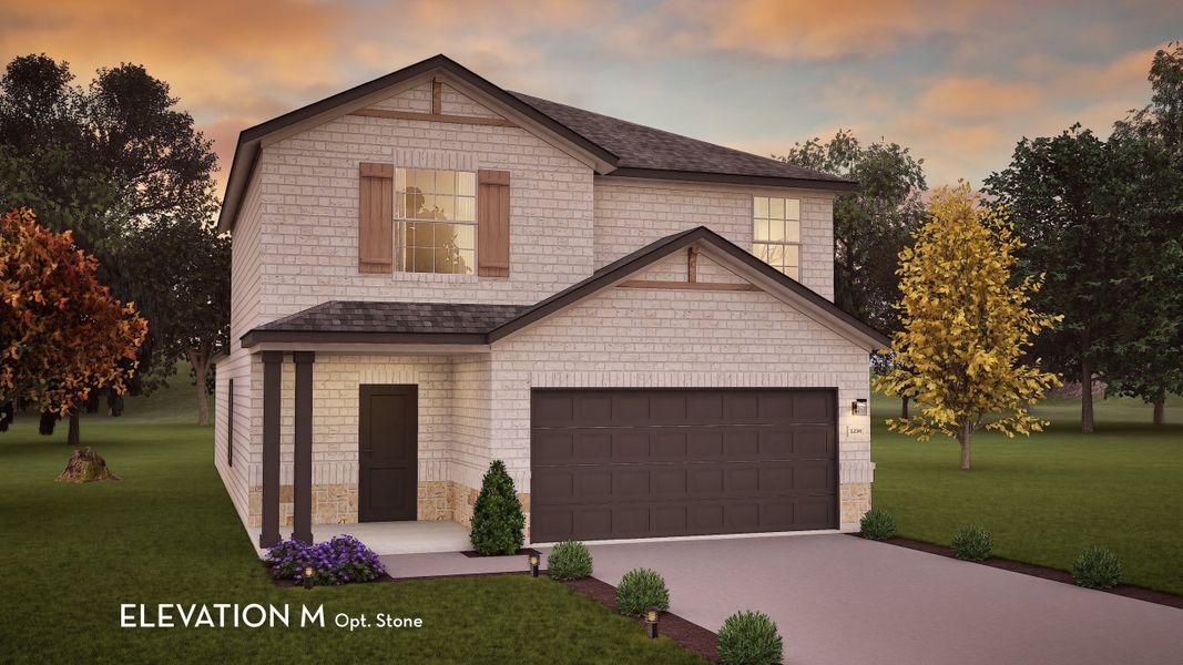 Representative exterior photo of a completed home built from the Ash by CastleRock Communities in Colony at Pinehurst, Pinehurst, TX (Image 18).