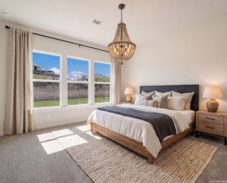 Furnished interior view inside a new home in Meyer Ranch, New Braunfels (Image 10).