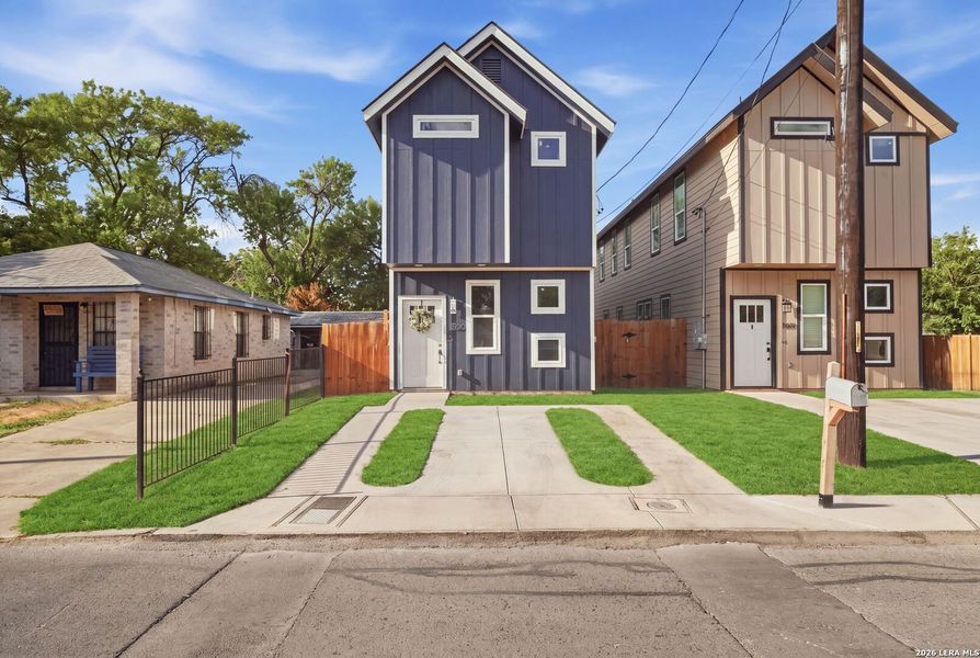 Front exterior of a new home in , San Antonio, TX, highlighting curb appeal (Image 25).