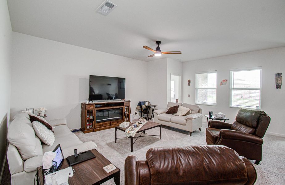 Furnished interior view inside a new home in Sunterra, Katy (Image 9). Furnished interior view inside a new home in Sunterra, Katy (Image 9).