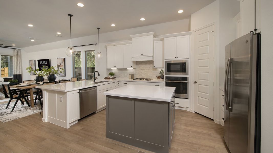 Furnished interior view inside a new home in The Groves 45', Humble (Image 7).