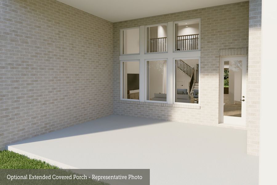 Representative exterior details of a home built from the The Sunflower by David Weekley Homes in Colton 65' Homesites, Montgomery (Image 4). Representative exterior details of a home built from the The Sunflower by David Weekley Homes in Colton 65' Homesites, Montgomery (Image 4).