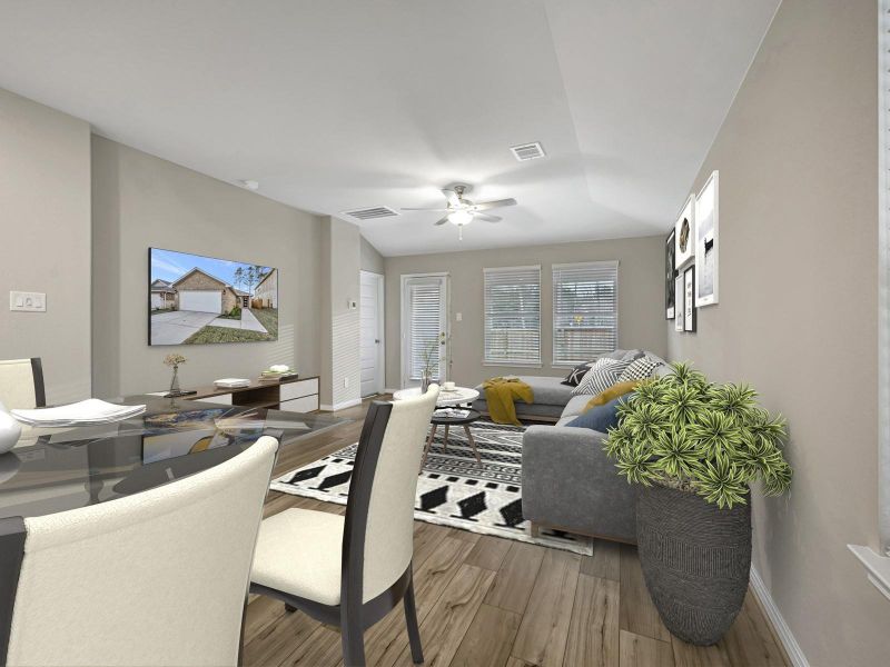 Photo is not of the actual home, but is an inspirational photo of builder’s model home and may depict options, furnishings, and/or decorator features that are not included