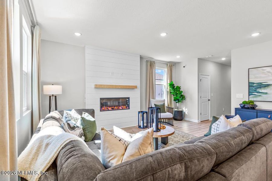Furnished interior view inside a new home in The Landings at Pecan Park, Jacksonville (Image 17).