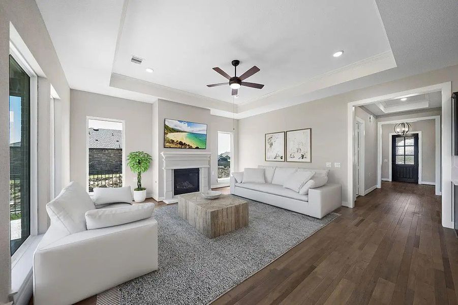Furnished interior view inside a new home in Chambers Creek, Willis (Image 17).