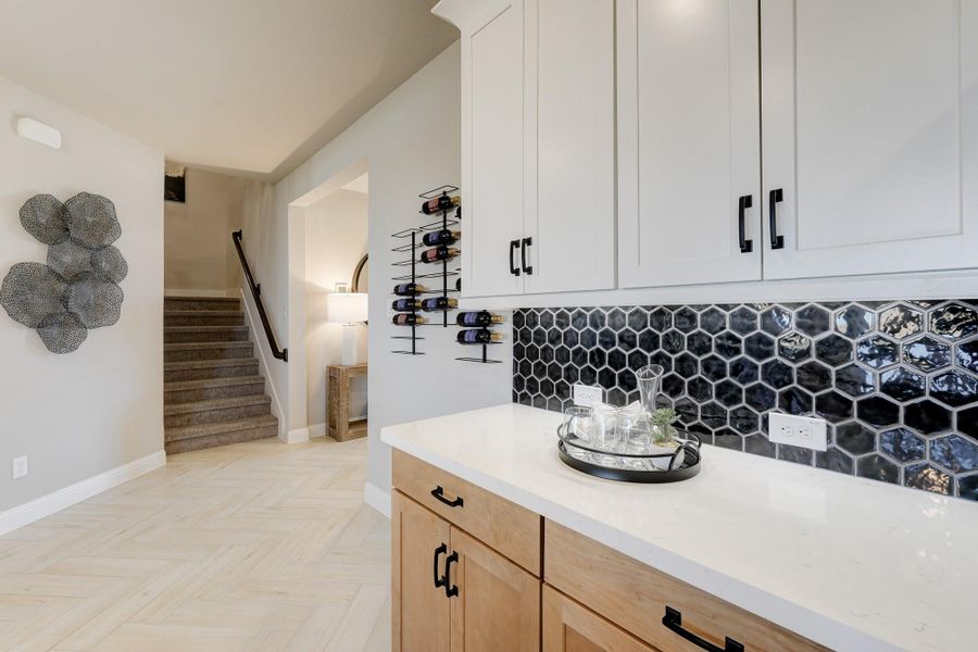 Furnished interior view inside a new home in Bridgeland: Signature Collection, Cypress (Image 6).