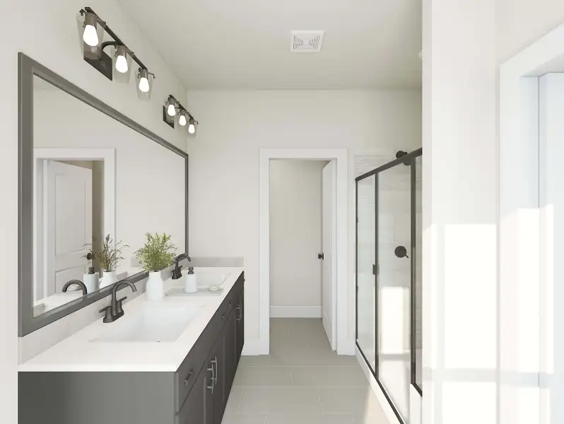 Representative furnished interior of a home built from the Lily by Tri Pointe Homes in The Retreat at Harvest, Argyle (Image 10).