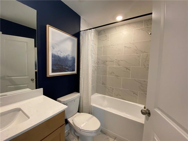 Furnished interior view inside a new home in Estates at Yellow Creek, Cumming (Image 17). Furnished interior view inside a new home in Estates at Yellow Creek, Cumming (Image 17).